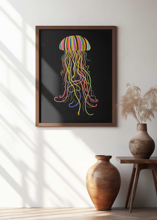 Vibrant Striped Jellyfish