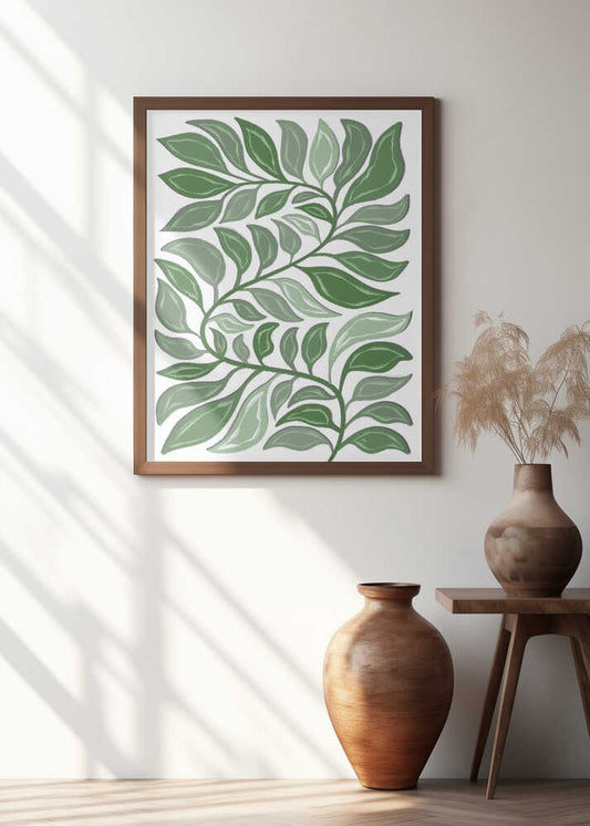 Winding Green Foliage