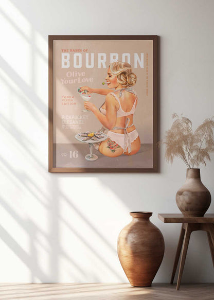Bourbon Babe Vol 16 Vintage Vodka Martini Pin Up Girl