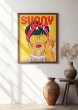 Load image into Gallery viewer, A Sunny Place For Shady Ladies Orange Pinup Art
