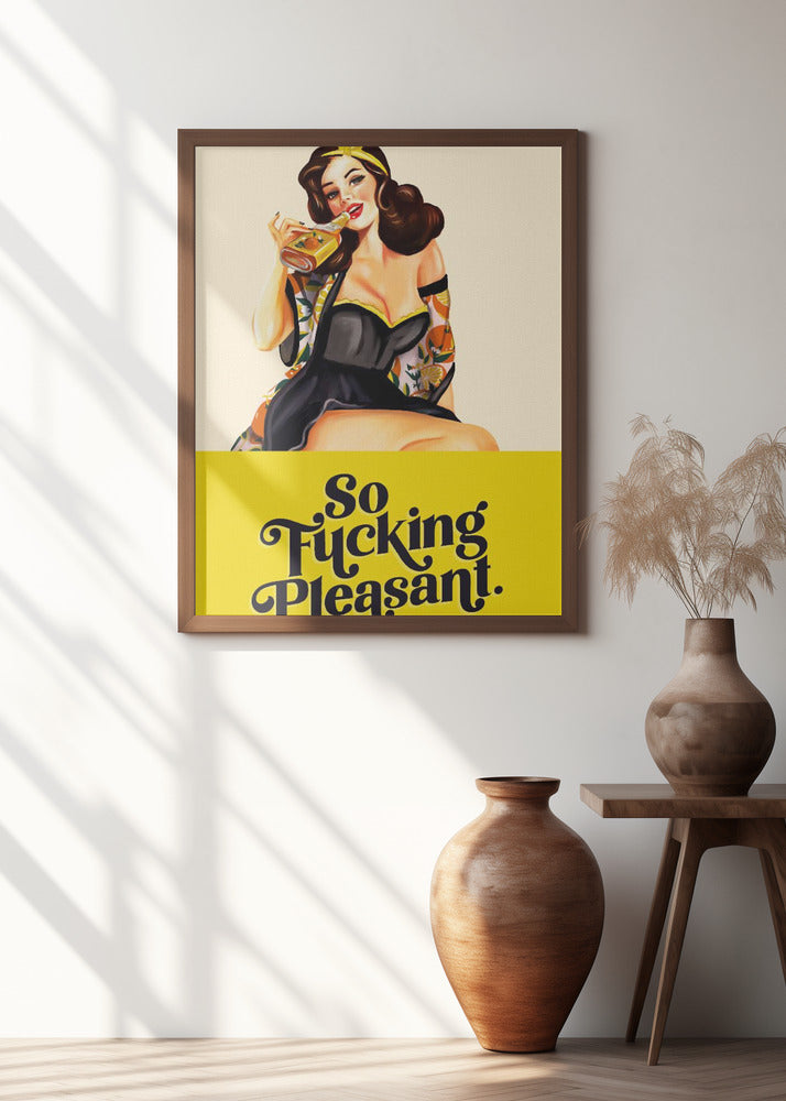 So Fucking Pleasant Art Deco Pinup Girl