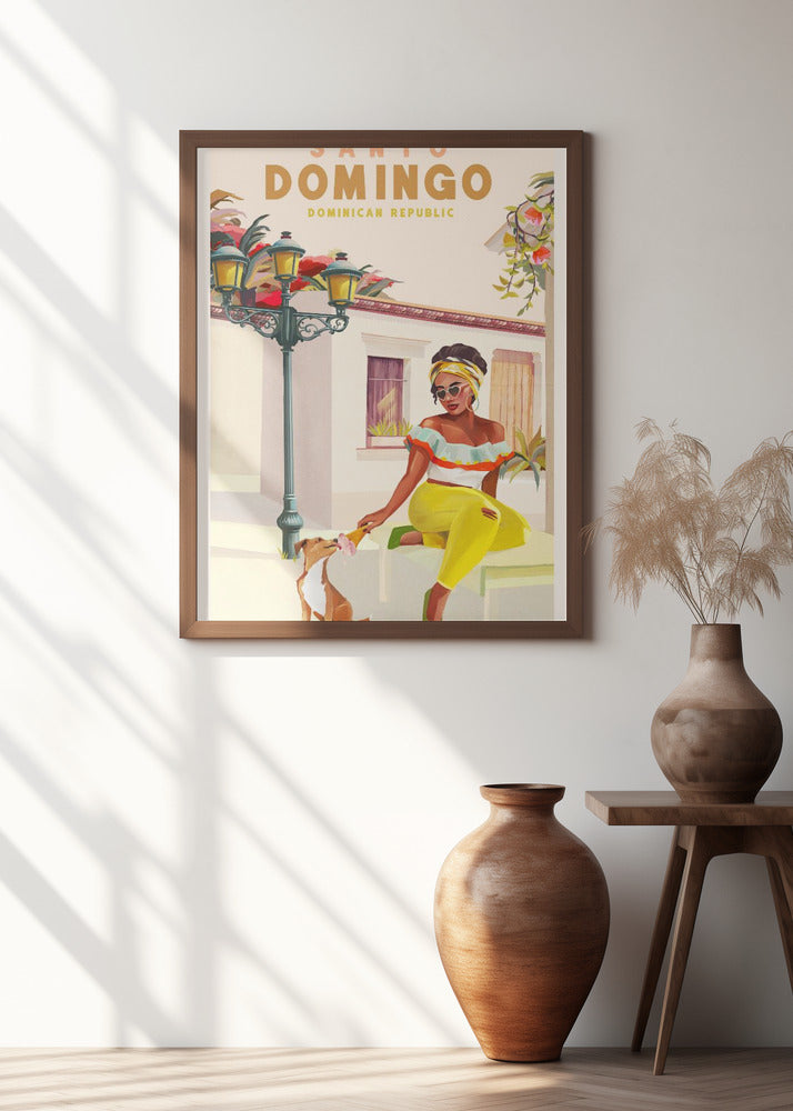 Santo Domingo Dominican Republic Woman &amp; Dog