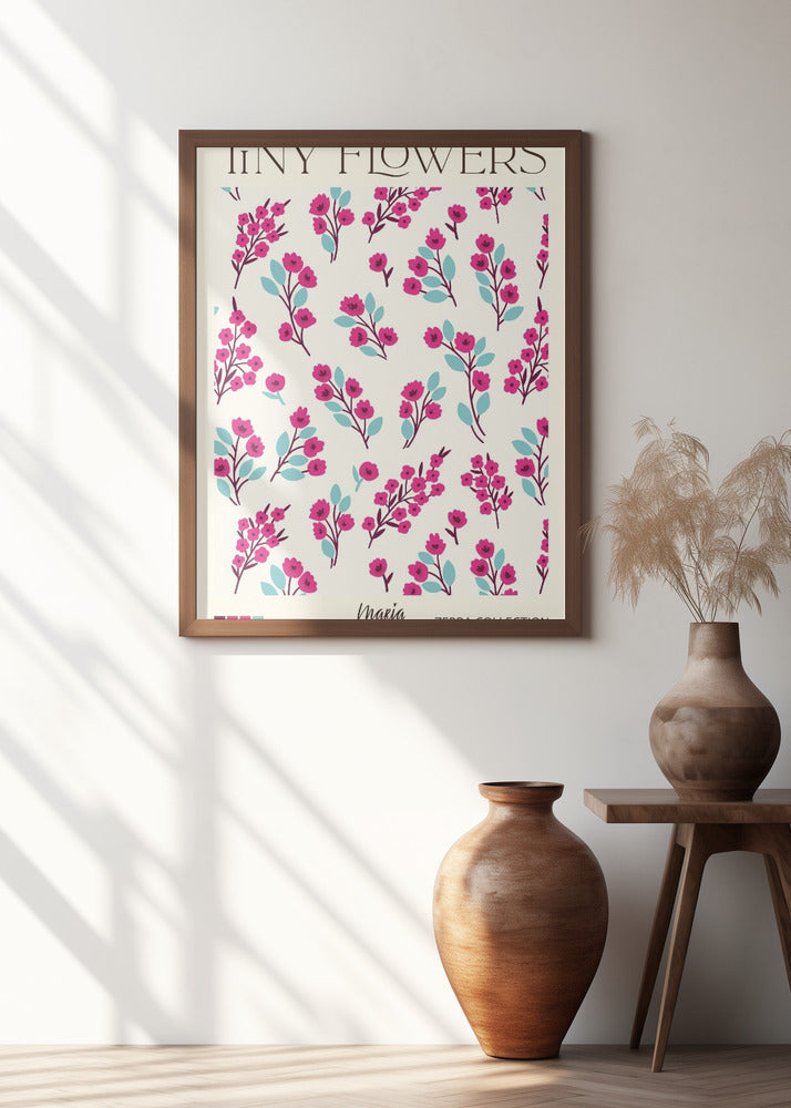 TINY FLOWERS. Zebra Collection | Floral wall art