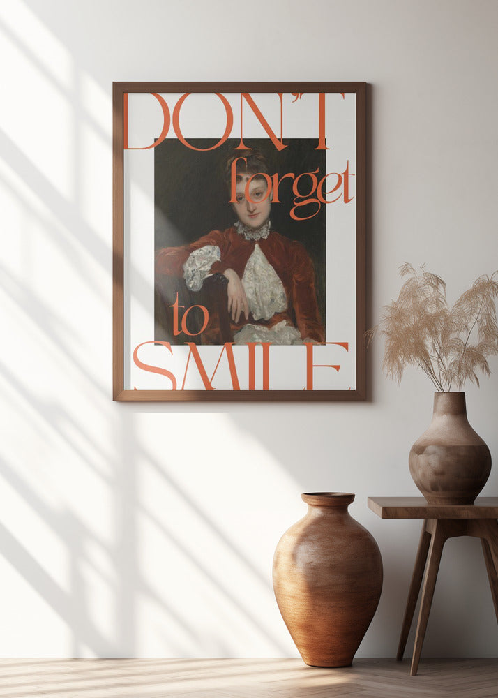 Don't forget to smile