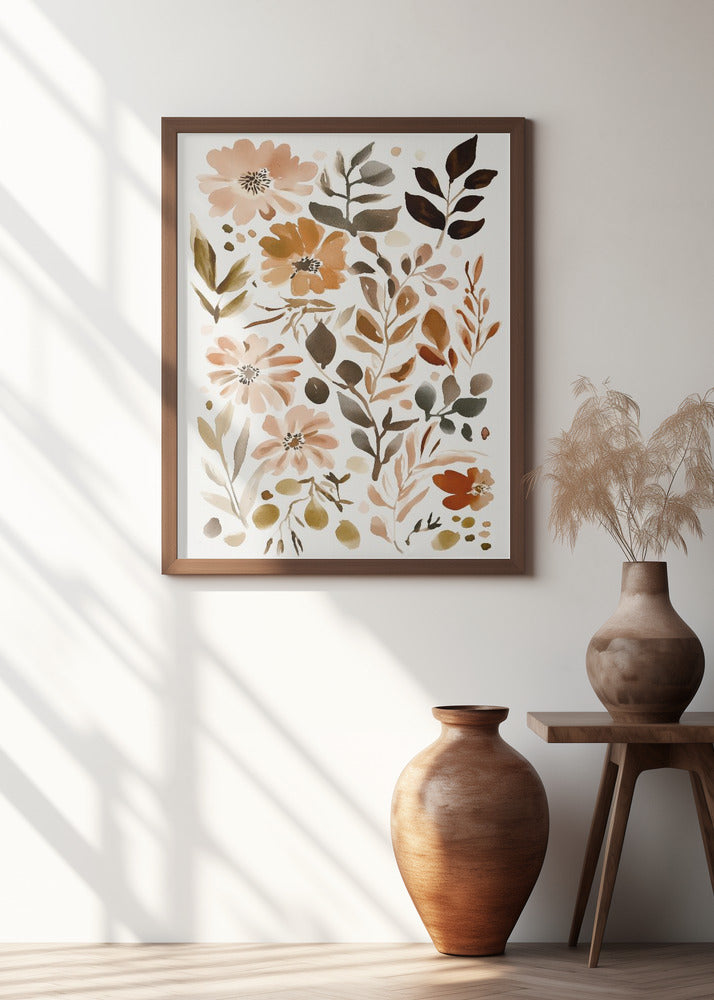 Pastel flower collection