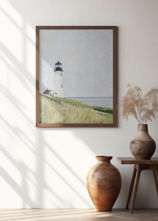 Solitary Lighthouse by the Sea