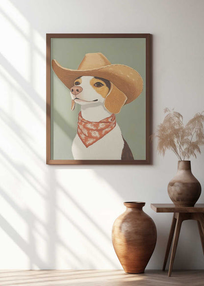 Cute Cowboy Beagle