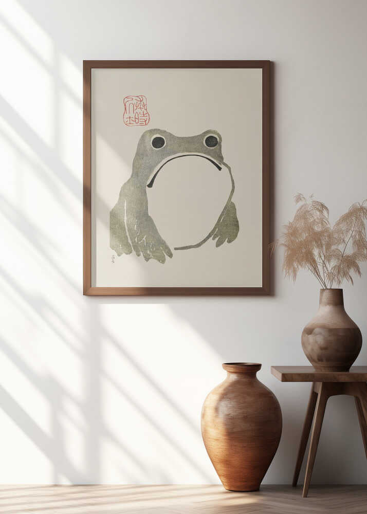Grumpy Frog I Original