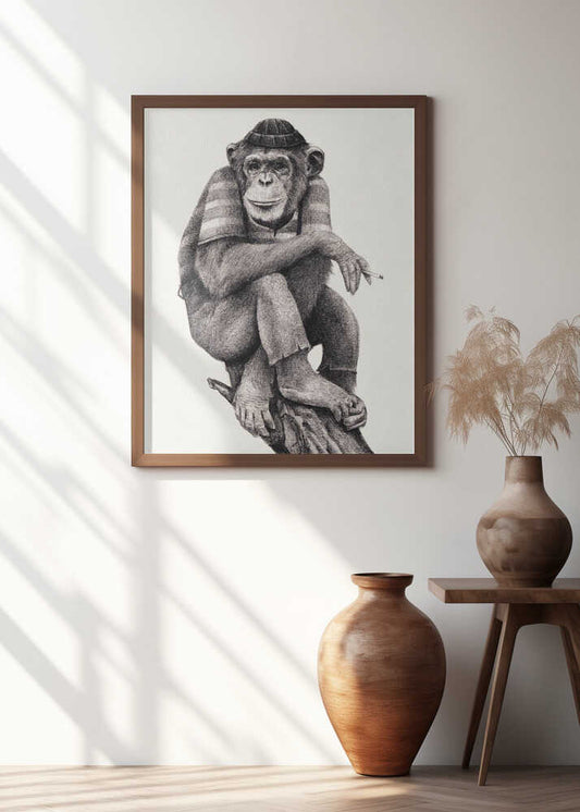 Smoke & Chill Monkey Animal Art