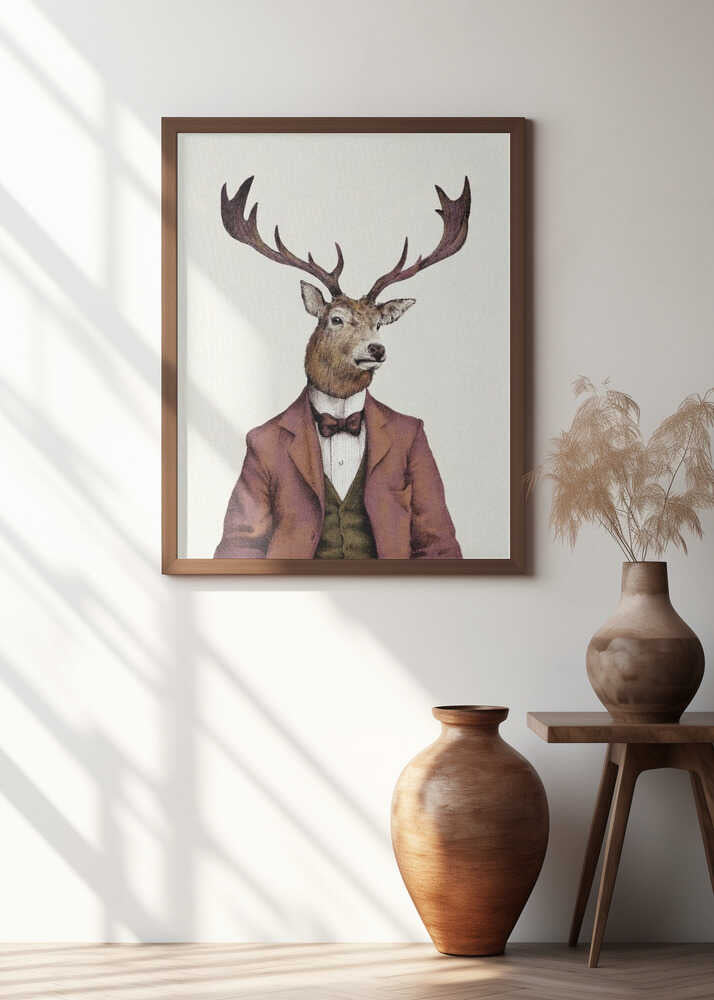 A deer With Human Attire—wearing