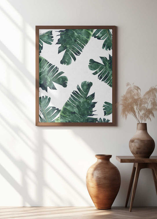 Watercolor Tropical Leaves