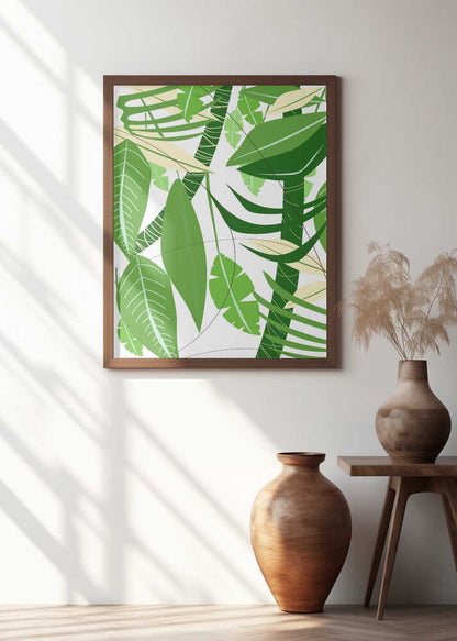Lush Green Jungle Leaves