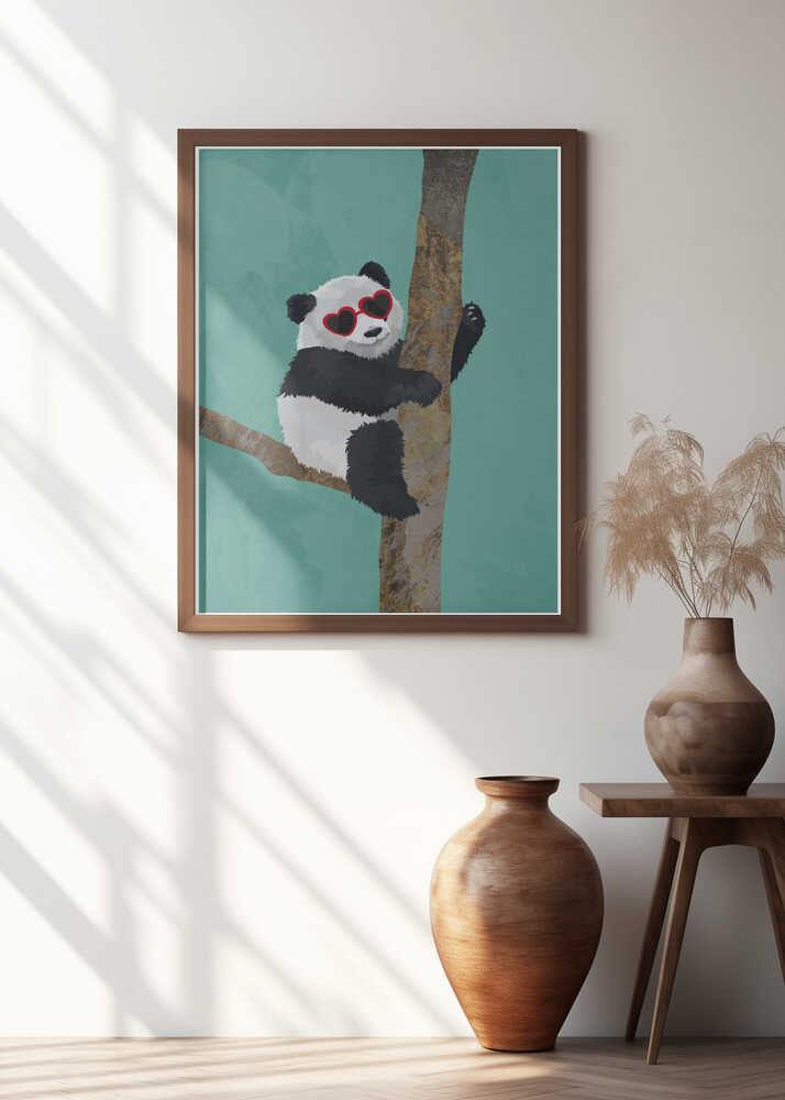 Stylish Panda Heart Sunglasses