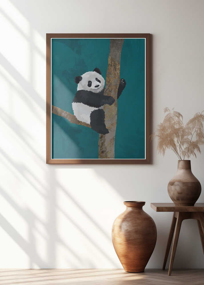 Climbing Panda Cub