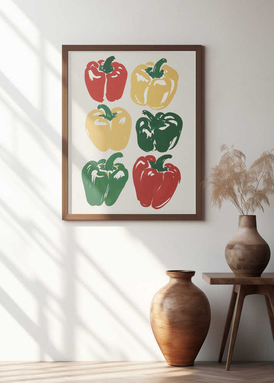 Colorful Bell Peppers Art