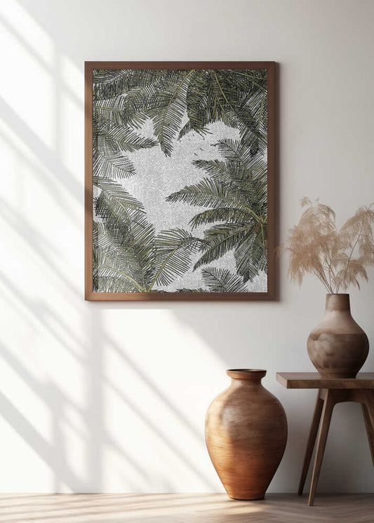 Tropical Palm Sky View