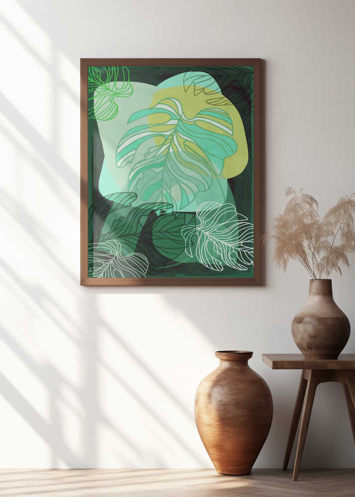 Green Organic Monstera