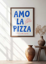 Load image into Gallery viewer, Amo la pizza - blue/red
