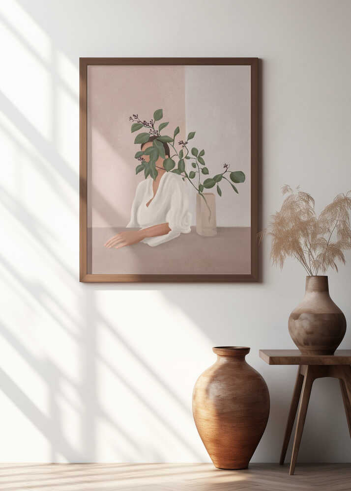 Serene Botanical Woman