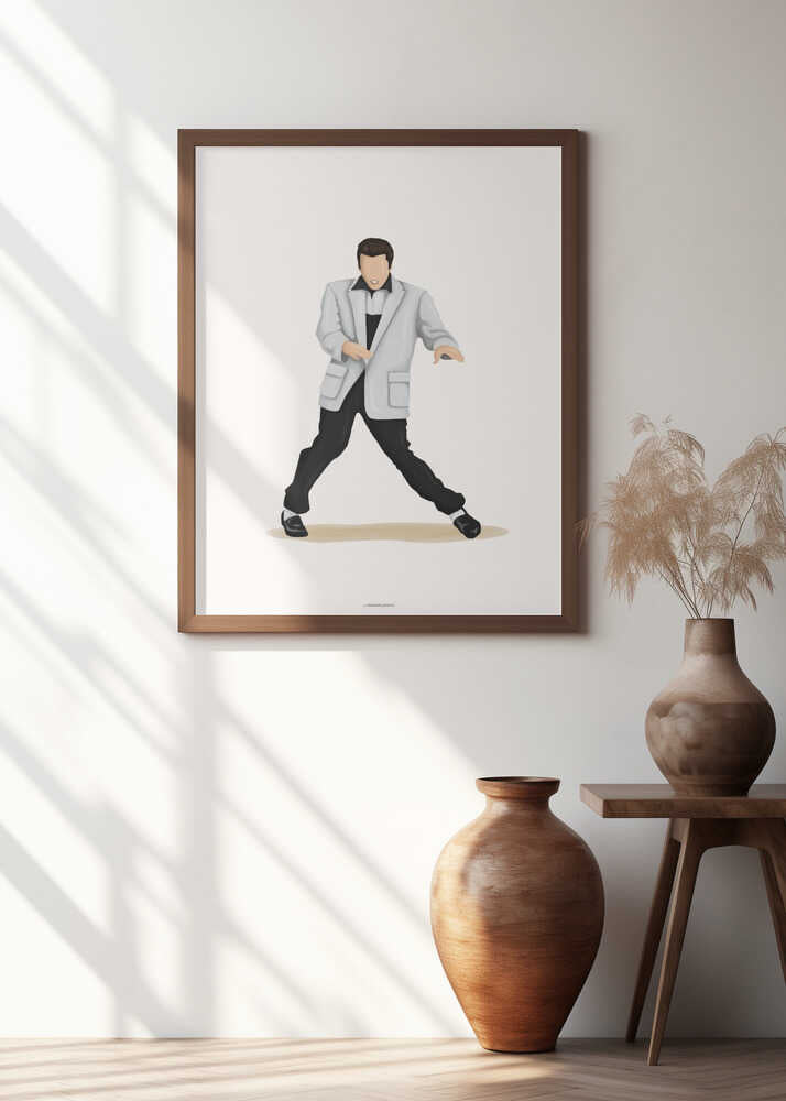 Dancing Man Retro Style