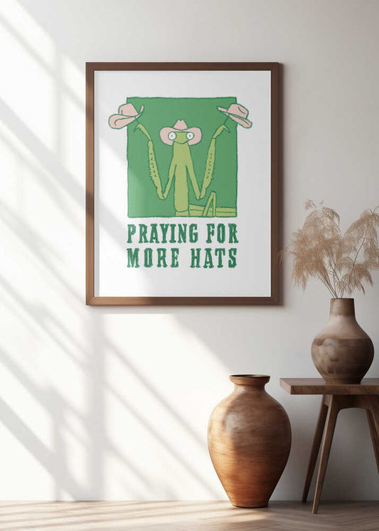 Hattie the Hat Obsessed Praying Mantis