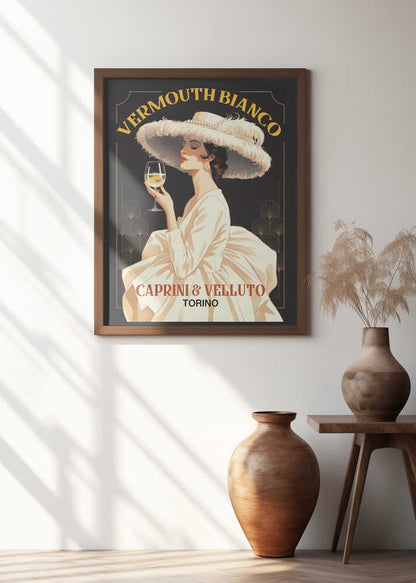Vermouth Bianco Vintage Advert Poster Art