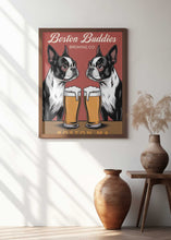 Load image into Gallery viewer, Boston Buddies Vintage Advert Poster Art

