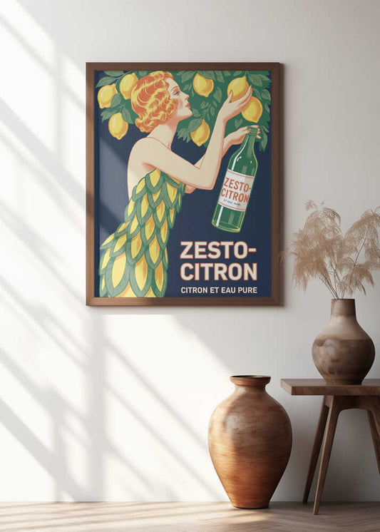 Zesto-Citron Vintage Advert Poster Art