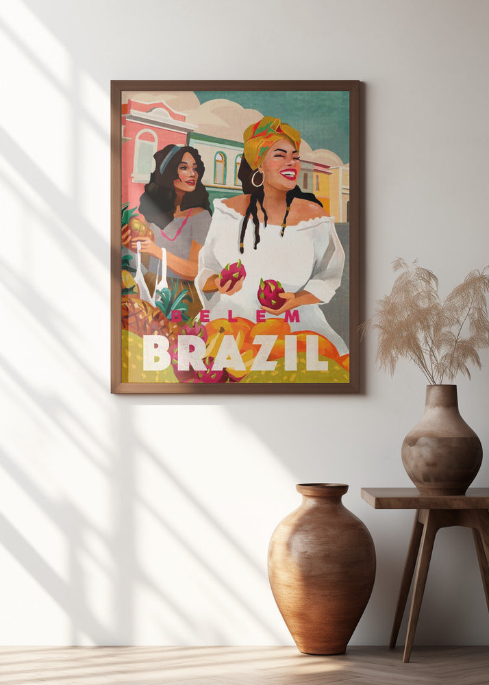 Belem Brazil Colorful Travel Art