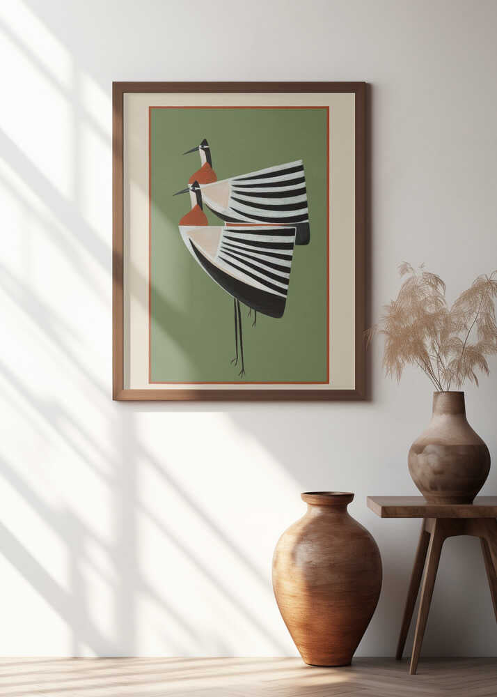 Striped Bird Pair