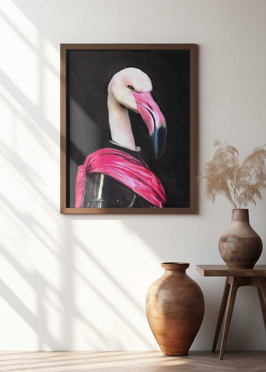 Mingo Flamingo Art Print