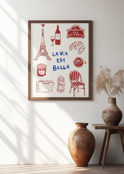 La Vie Est Belle - Paris Poster