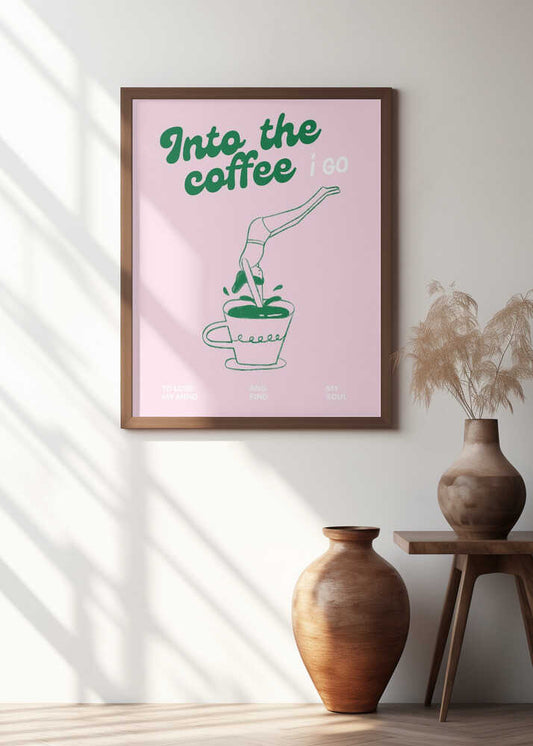 Into the coffee i go...