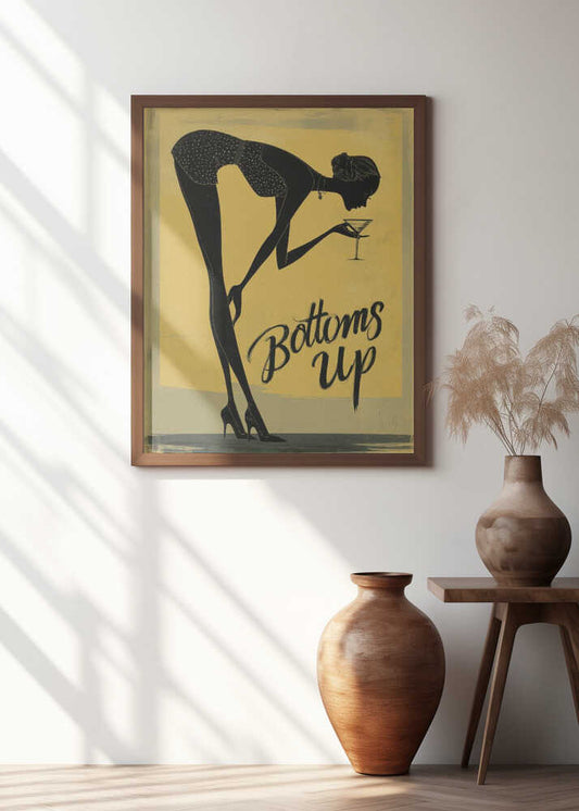 Bottoms Up Martini Lady
