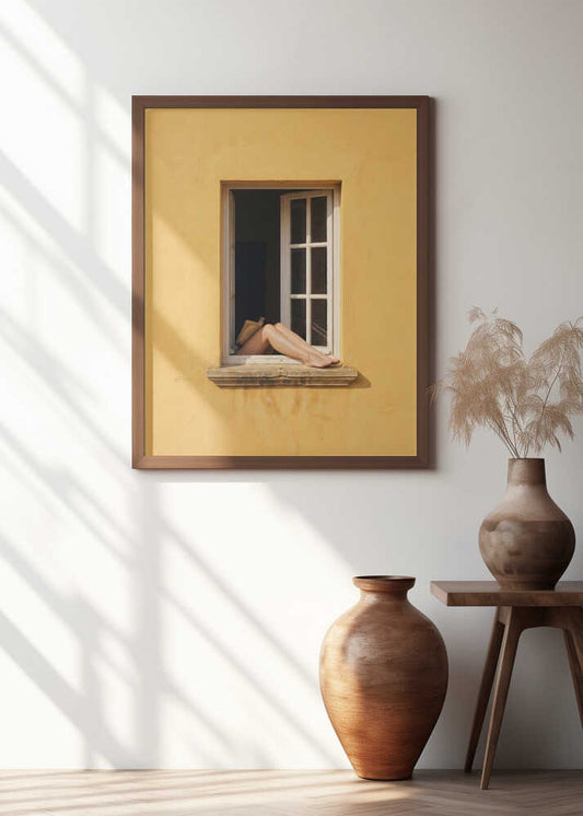 Relaxed Legs In Window
