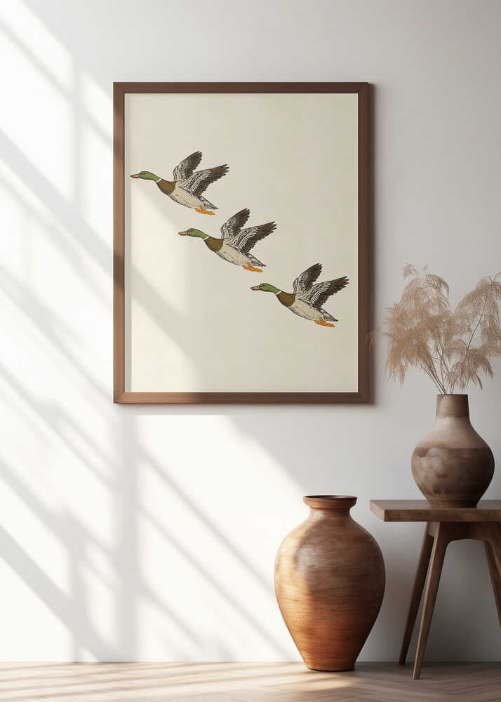 Mallards in Flight