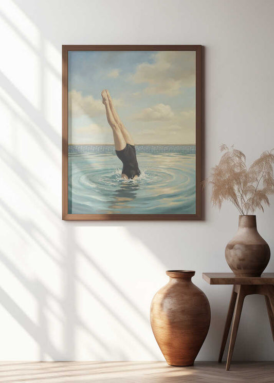 Elegant Pool Dive
