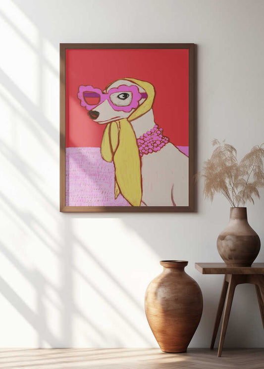 Stylish Dog in Sunglasses