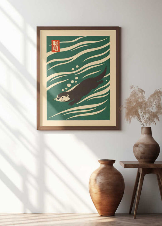 Playful Otter Swim