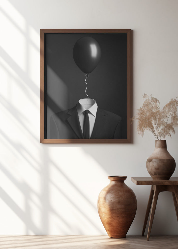 Thoughts | Balloon head quirky wall art