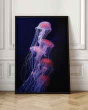 Load image into Gallery viewer, Entangled Jelly Fish Wall Art Print | Luxury Bathroom Print
