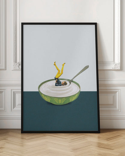 Yoga in my yogurt | Yoga wall art