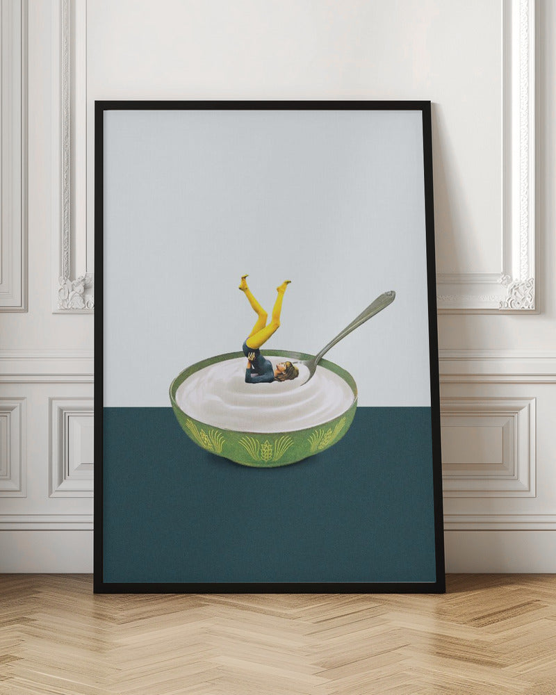 Yoga in my yogurt | Yoga wall art