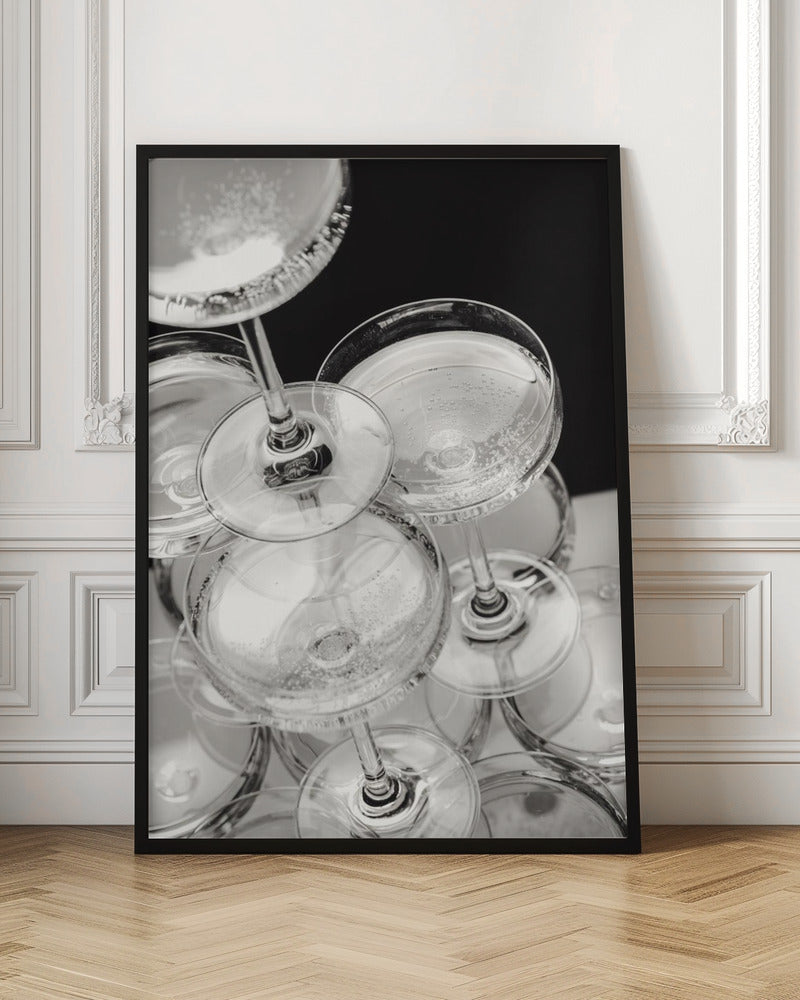 Champagne tower 5 | Alcohol wall art