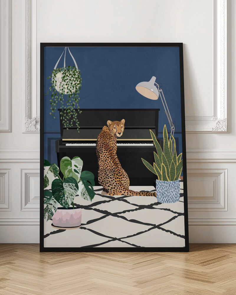 Cheetah By The Piano