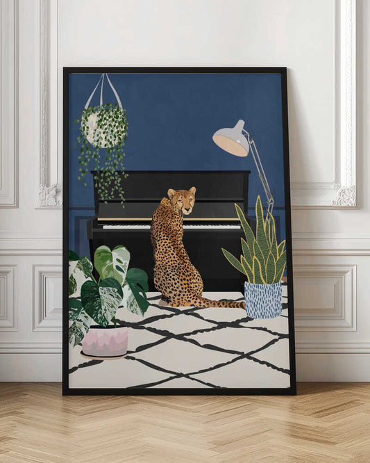 Cheetah By The Piano