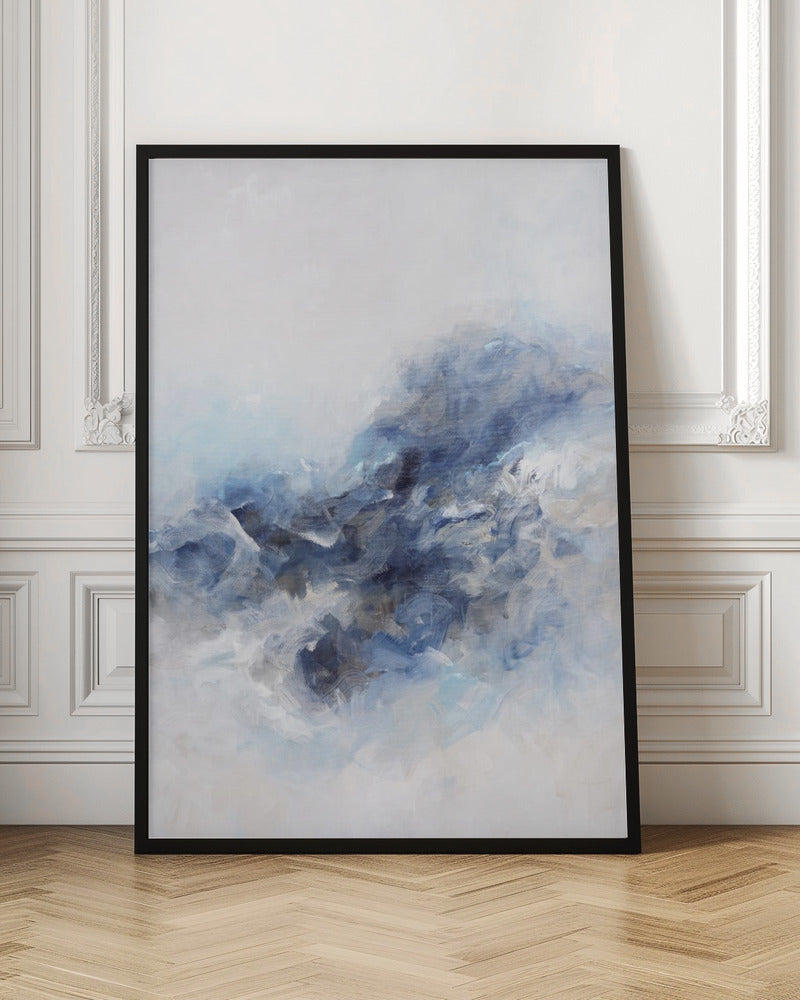 Expressionist Blue Abstract