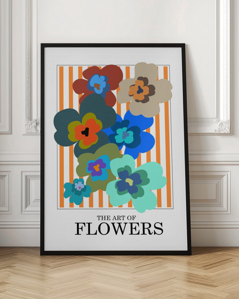 The Art Of Flowers Orange Stripe