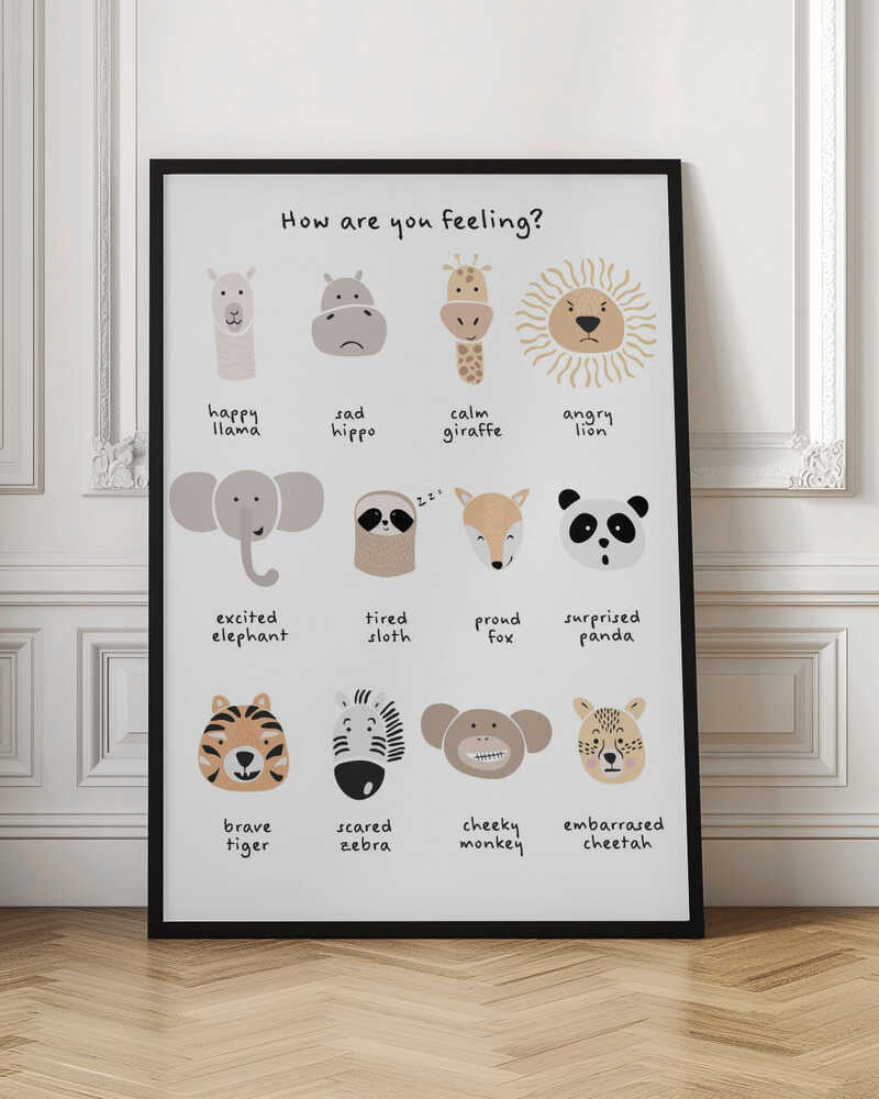 Children's calming meditation emotions print 1
