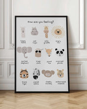 Load image into Gallery viewer, Children's calming meditation emotions print 1
